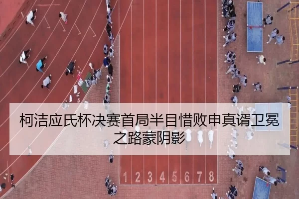 柯洁应氏杯决赛首局半目惜败申真谞卫冕之路蒙阴影
